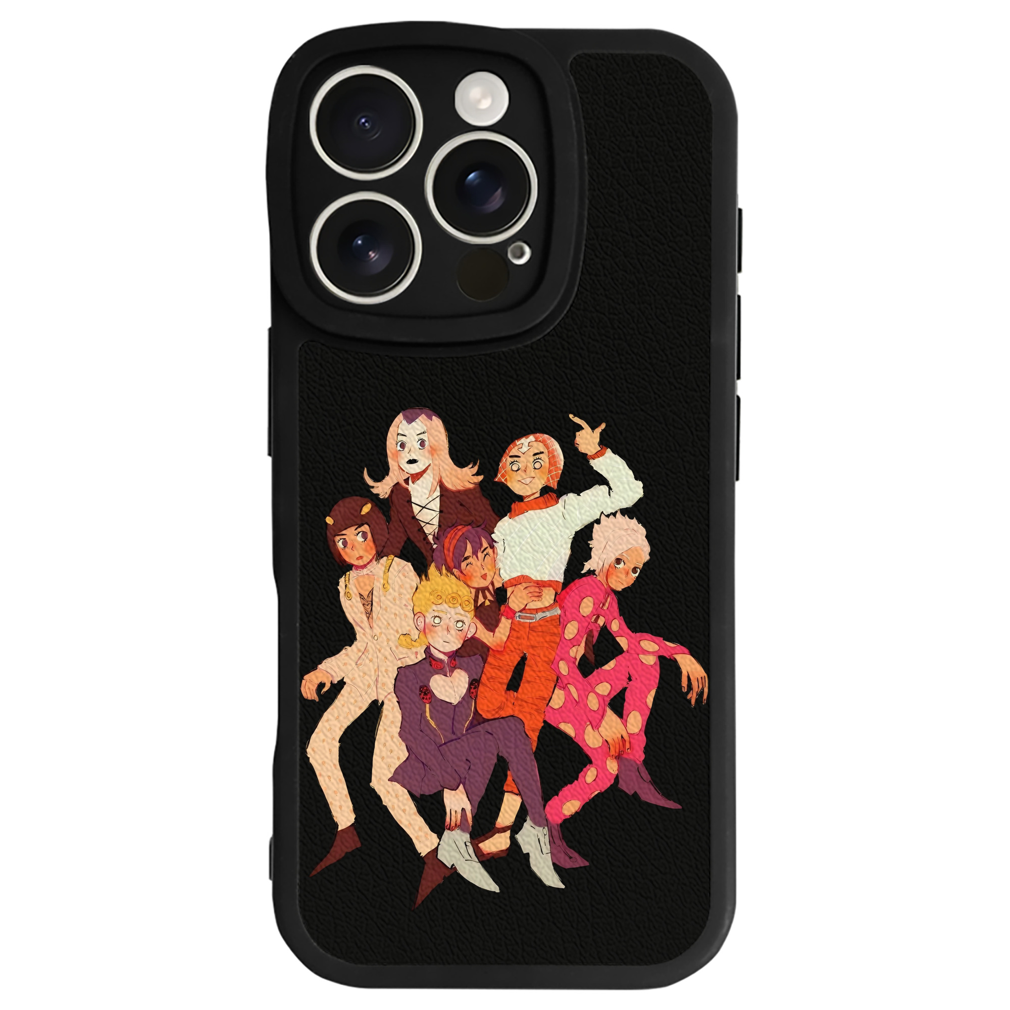 （画像用） ジョジョの奇妙な冒険 JoJo's Bizarre Adventure 【iPhone 16シリーズ対応】シリコンスマホケース（レザー調） 材質：シリコン